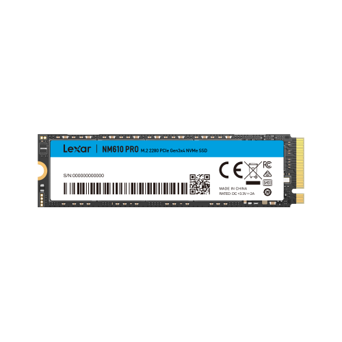 Lexar NM610PRO 1TB SSD M.2 2280 PCIe Gen3x4 NVMe High speed, up to 3300MB/s read