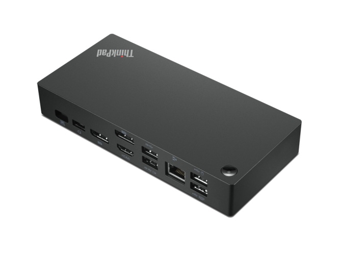 Lenovo ThinkPad Universal USB-C Dock 40AY0135EU Jungčių stotelė, Juoda