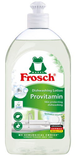 Frosch jautriai odai skirtas indų ploviklis su provitaminu B5, 500 ml