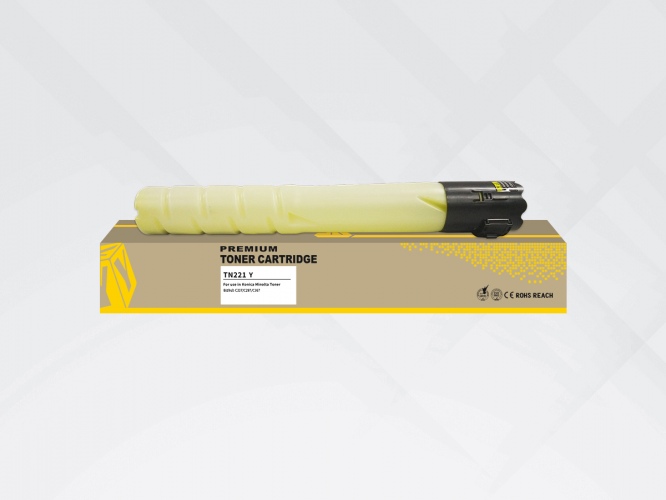 Compatible HYB Konica-Minolta Toner TN-221 Yellow 21k (A8K3250)