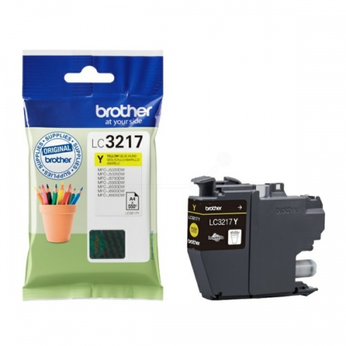 Brother LC3217 (LC3217Y) Ink Cartridge, Yellow