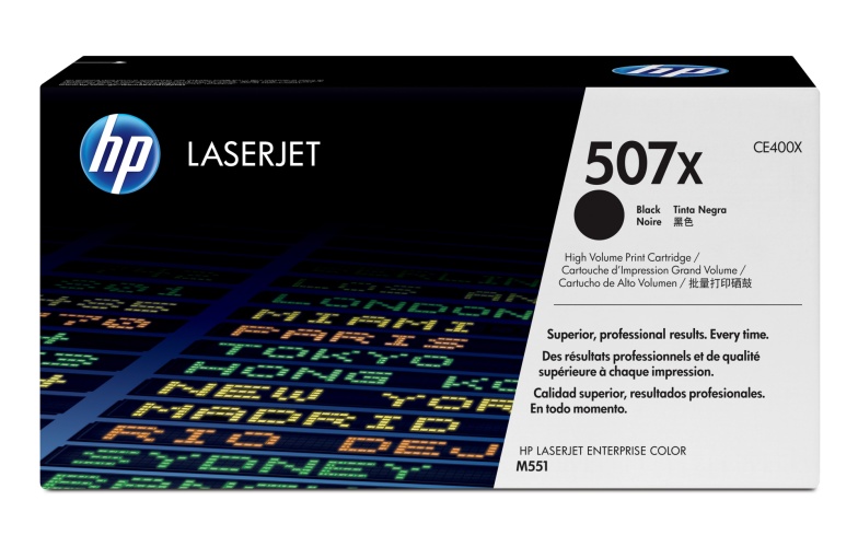 HP 507X (CE400X) Lazerinė kasetė, Juoda