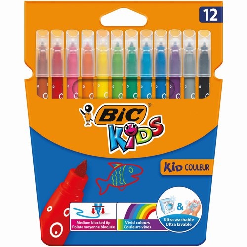 Bic Flomasteriai Kids Couleur 12 spalvų rinkinys 9202937 Bic Flomasteriai Kids Couleur 12 spalvų rinkinys 9202937