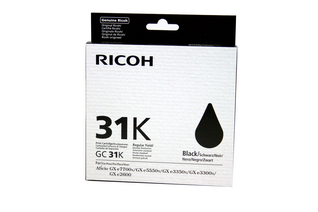 Ricoh Ink Cartridge GC31K (405688), juoda kasetė rašaliniams spausdintuvams (SPEC)