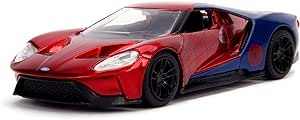 Ecost prekė po grąžinimo Jada Toys Marvel Spiderman 2017 Ford GT, 1:32 modelio automobilis