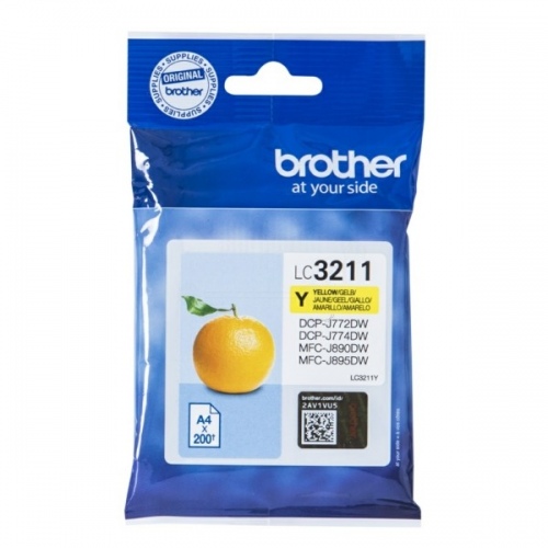 Brother LC 3211 (LC3211Y), geltona kasetė
