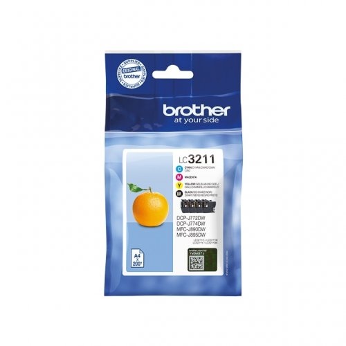 Brother LC3211 (LC3211VALDR) Ink Cartridge Multipack, C/M/Y/BK