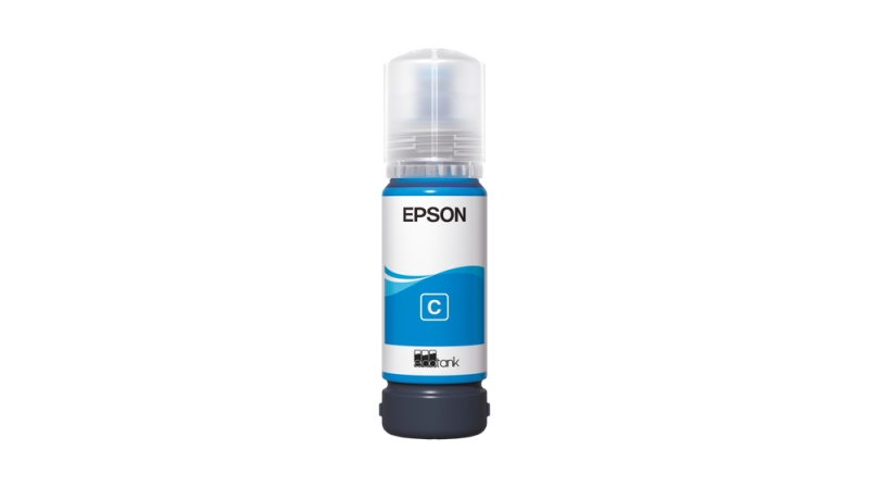 Бутылка для заправки чернил Epson 108 EcoTank (C13T09C24A), голубая