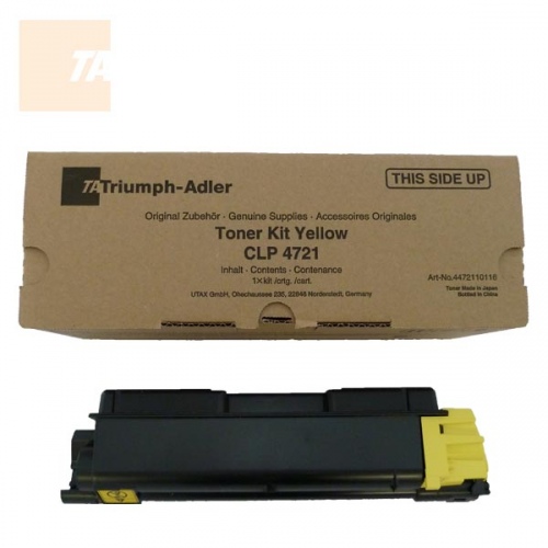 Triumph Adler Kit CLP 4721 2,8k/ Utax CLP 3721 (4472110116/ 4472110016), geltona kasetė