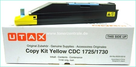 Triumph Adler Copy Kit DDC 2725 12k/ Utax Toner CDC 1725 Yellow (652510116/ 652510016)