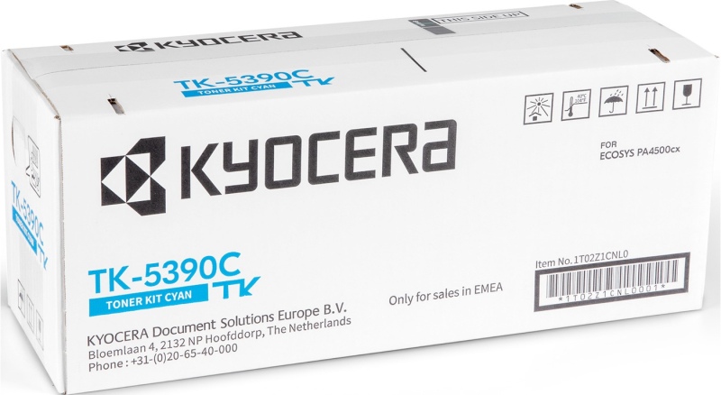 Kyocera TK-5390C (1T02Z1CNL0) Toner Cartridge, Cyan