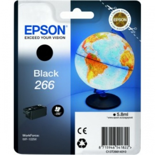 Epson 266 (C13T26614010) Ink Cartridge, Black