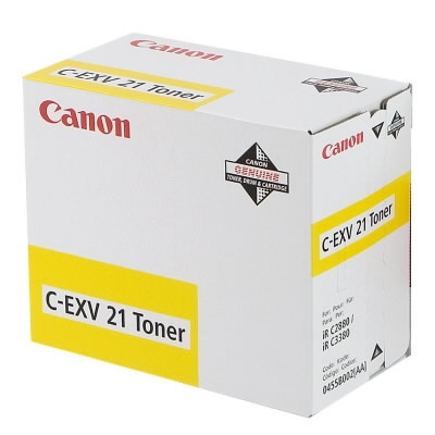 Canon C-EXV 21 (0455B002), geltona kasetė