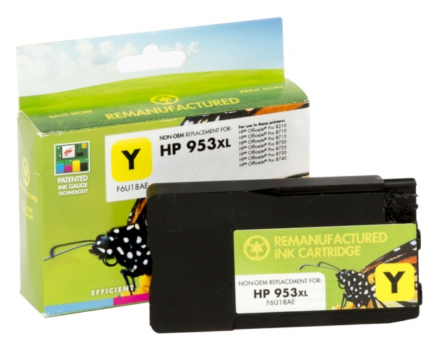 Compatible Static-Control HP Ink No.953 XL Yellow (F6U18AE) New chip