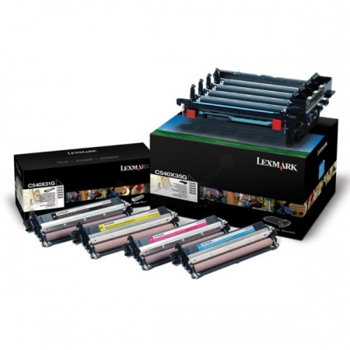 Lexmark Kit (C540X74G), Juoda ir trispalvė
