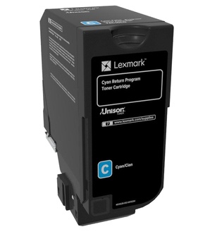 Lexmark 74C20C0 Toner Cartridge, Cyan