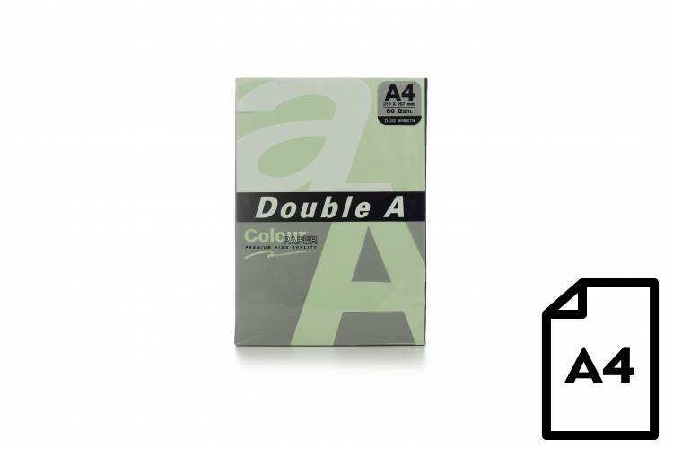 Spalvotas popierius Double A, 80g, A4, 500 lapų, Lagoon