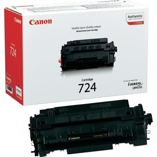 Canon 724 (3481B002) Toner Cartridge, Black