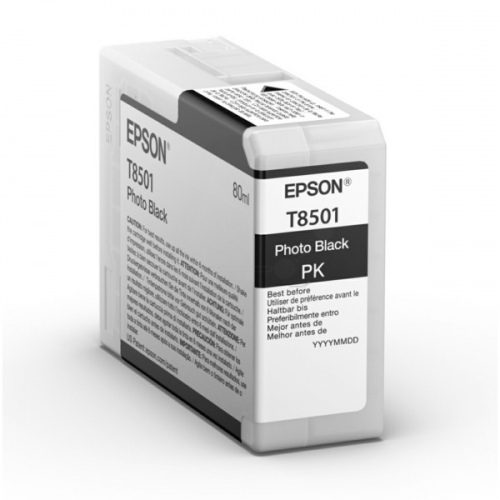 Чернильные чернила Epson для фотографий, черные, ультрахромные, HD (C13T850100)