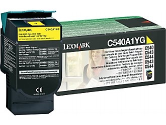 Lexmark (C540A1YG) Return, geltona kasetė