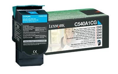 Lexmark (C540A1CG) Return, žydra kasetė
