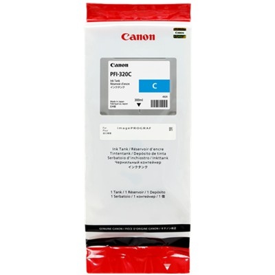 Canon PFI-320C (2891C001) Ink Cartridge, Cyan
