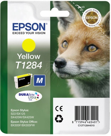 Epson (C13T12844012), geltona kasetė