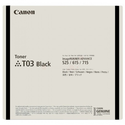 Canon T03  (2725C001),  juoda kasetė