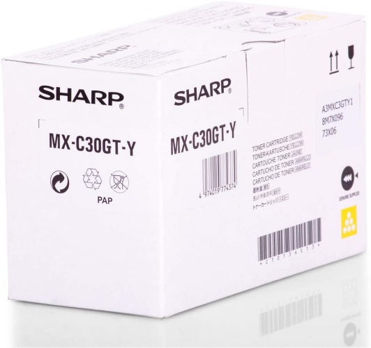 Sharp (MXC30GTY), geltona kasetė
