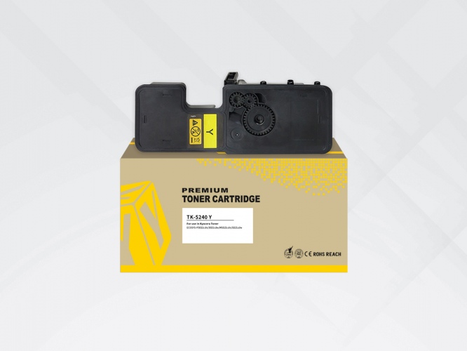 Неоригинальный лазерный картридж HUB Kyocera TK-5240Y (1T02R7ANL0), желтый