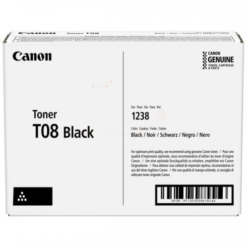 Canon T08 (3010C006), juoda kasetė lazeriniams spausdintuvams, 11000 psl. (SPEC)