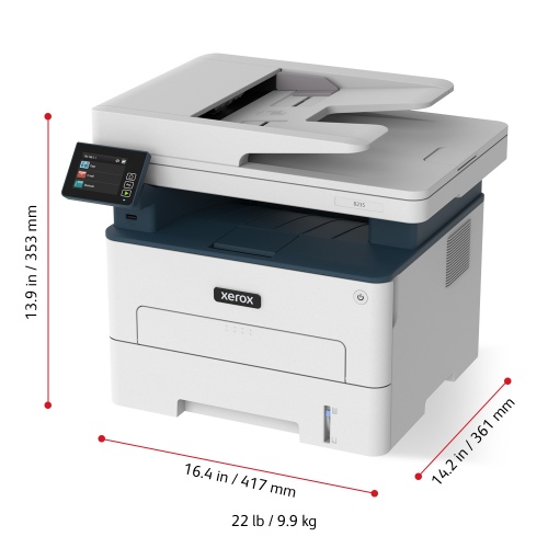 Laser printer Xerox B235V, A4, Mono, MFP, 34ppm, ADF, A4, USB, LAN, WiFi, Duplex