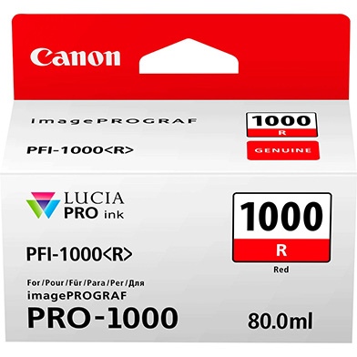 Canon PFI-1000R (0554C001), Red