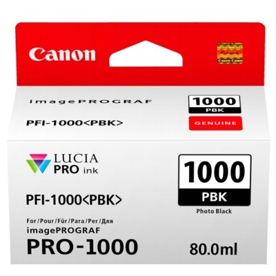 Canon PFI-1000PBK (0546C001) Original Photo, Black