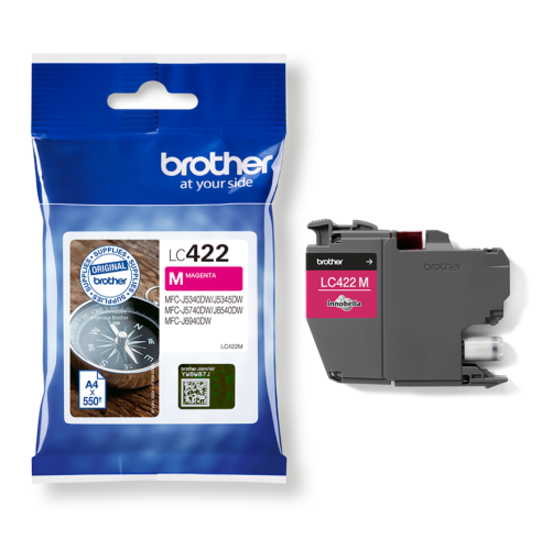 Brother LC422 (LC422M) Ink Cartridge, Magenta