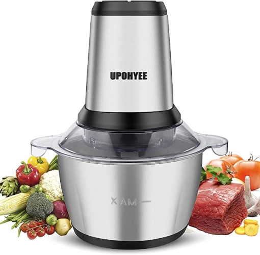 Ecost prekė po grąžinimo AMZCHEF Hachoir ?‰lectrique avec Moteur Puissant et Bol en Acier INOX 2L, 2