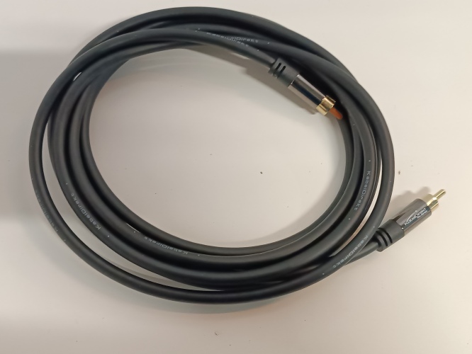 Ecost prekė po grąžinimo, KabelDirekt 799422539808 garso kabelis 3 m RCA Juoda
