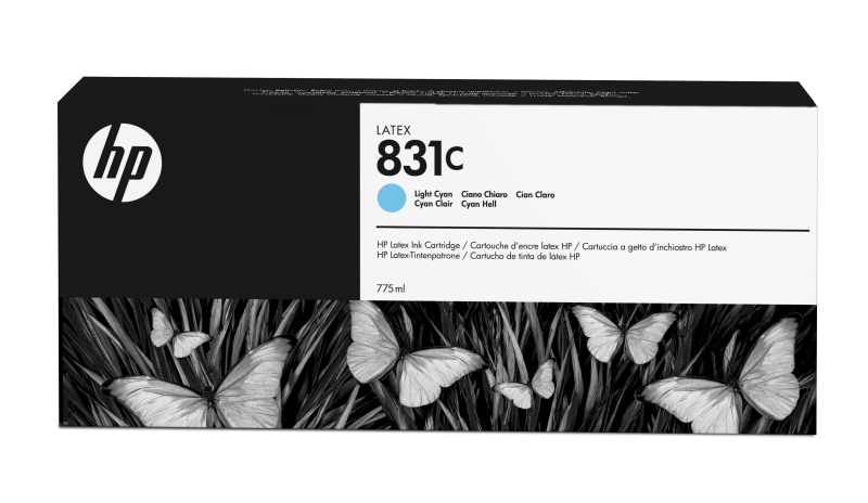 HP 831C (CZ698A) Latex Ink Cartridge, Light Cyan