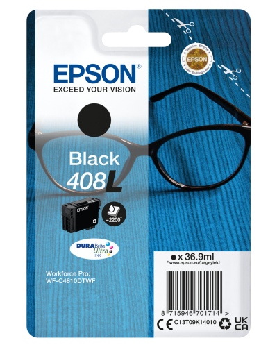 EPSON 408XL Ink Cartridge, Black