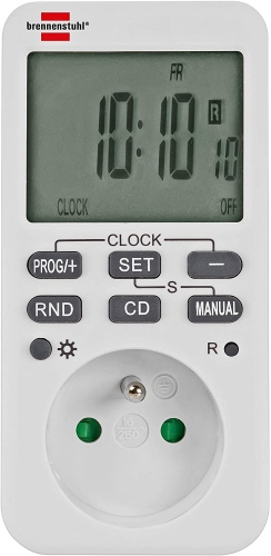 Ecost prekė po grąžinimo BrennenStuhl 1506321 Comfortline Weekly Timer White (skaitmeninis programuo