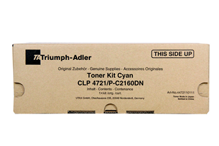Triumph Adler Toner Kit CLP 4721/ Utax Toner CLP 3721 Cyan (4472110111/ 4472110011)