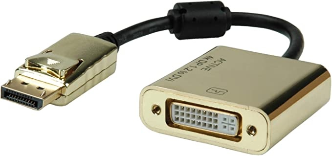 Ecost prekė po grąžinimo ROLINE GOLD 4K DPDVI adapteris Active v1.2 DP ST DVI BU, mažmeni