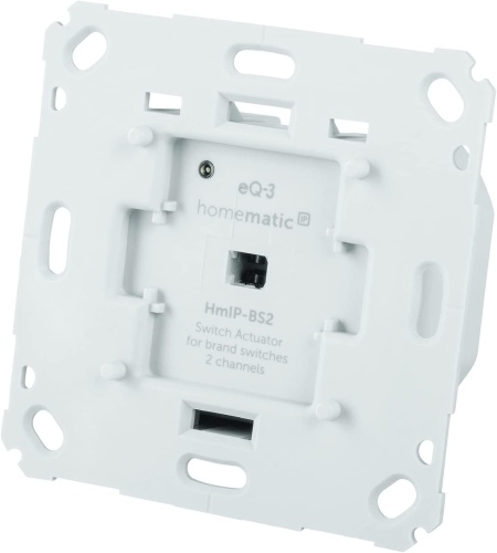 Ecost prekė po grąžinimo Homematic IP Smart Home 156757A0 Switch Actuator for Brand Switch - 2 Gang