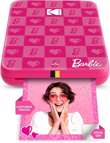 Barbie x Kodak STEP Slim Momentinis mobilus nuotraukų spausdintuvas Colour ZINK 2x3' 1ppm, BT, Pink