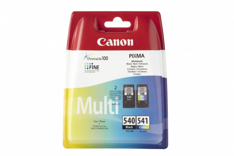 Canon (8286B006) PG-540 BK/CL-541 CMY Ink Cartridge Multipack, CMYK (SPEC)