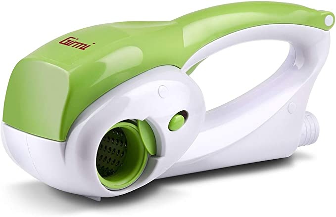 Ecost prekė po grąžinimo Girmi GT02 Grattugia Ricaricabile, 12W, 2 Rulli INOX, Bianco/Verde
