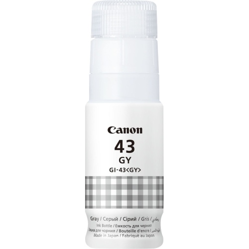 Бутылка для заправки чернил Canon GI-43GY (4707C001) для струйных принтеров, серая, 60 мл