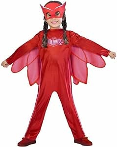 Ecost prekė po grąžinimo AMSCAN 9902947 - vaikiškas kostiumas PJ Masks Olette, kombinezonas ir kaukė
