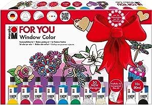 Ecost prekė po grąžinimo MARABU Aquarelle Window Color Fun & Fancy for You 50 modeliai/2 A3 plėvelės