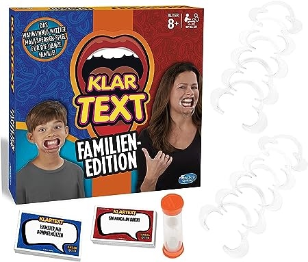 Ecost Prekė po grąžinimo Hasbro C3145100 Klartext Family Edition, Šventinis Žaidimas su Juokais